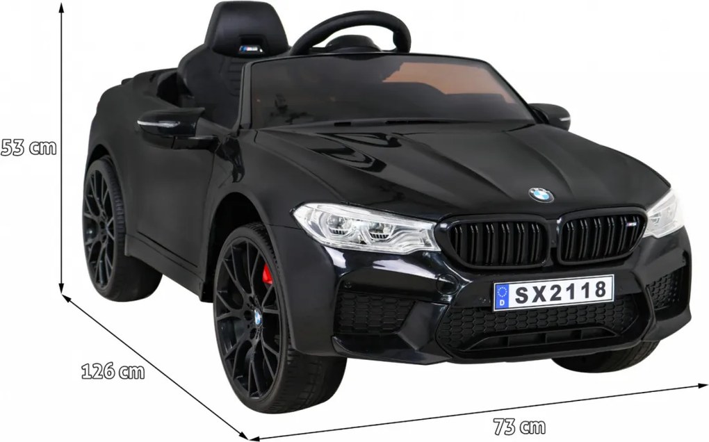 Carro elétrico para Crianças 3 a 7 anos 24V Bmw M5 DRIFT Preto
