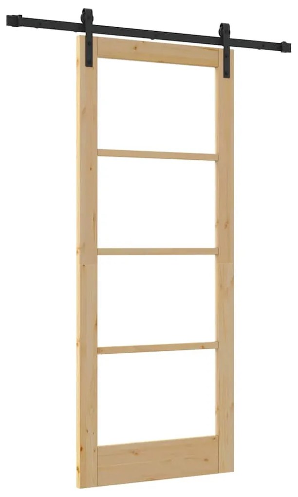 Porta Deslizante vidaXL com Conjunto de Ferragens 'ORKDAL'83x202 cm
