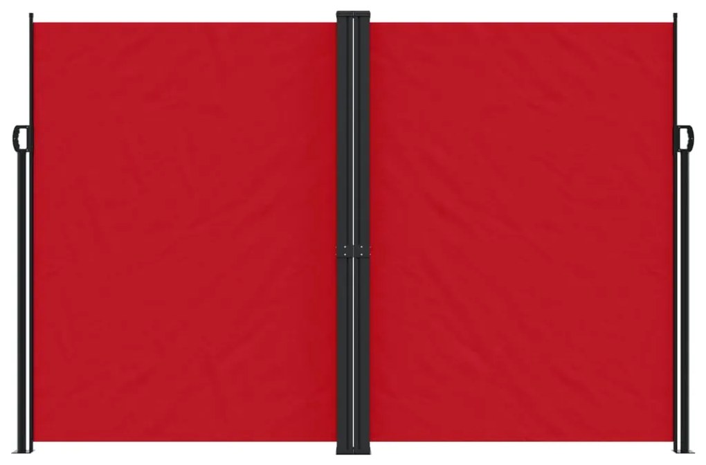 Toldo lateral retrátil 220x600 cm vermelho