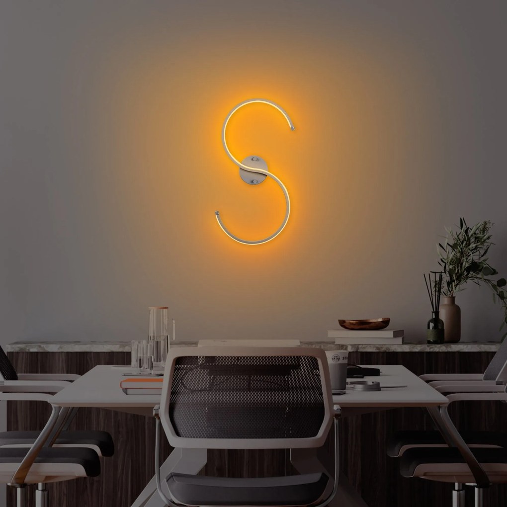 Aplique de Parede Es – Cinzento – 25x56x5 cm