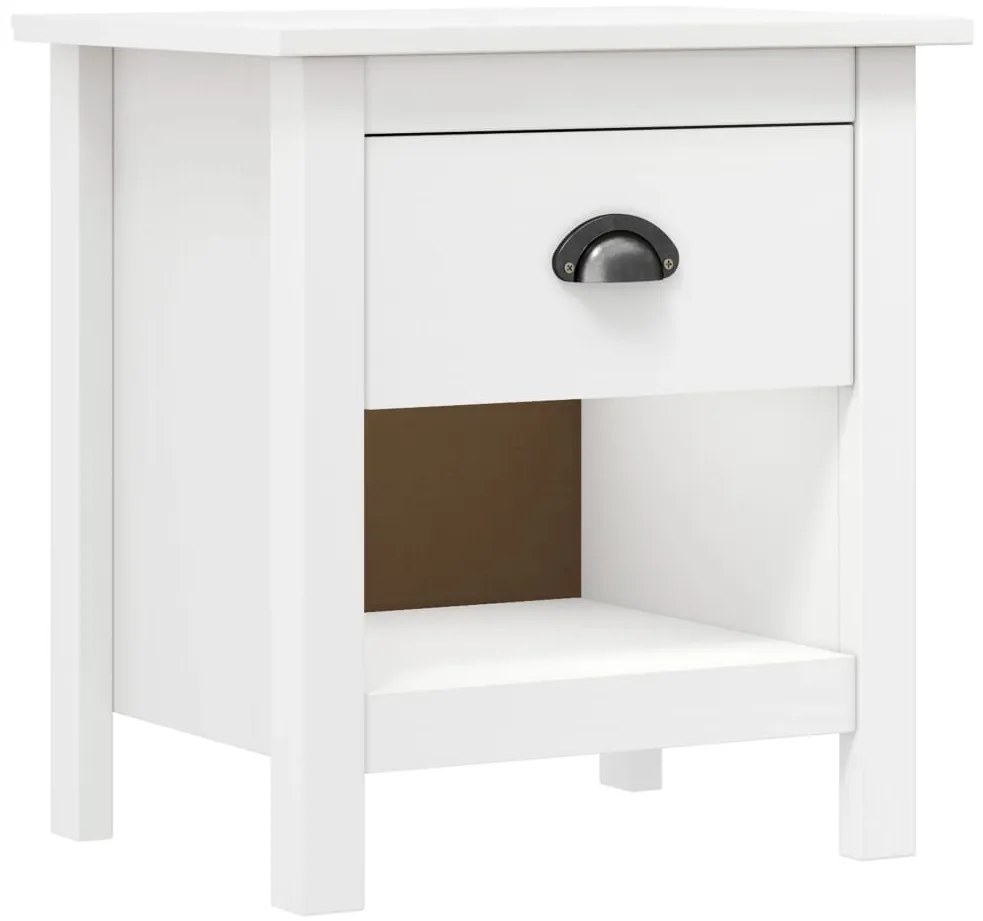 Mesas cabeceira Hill 2 pcs 46x35x49,5cm pinho maciço