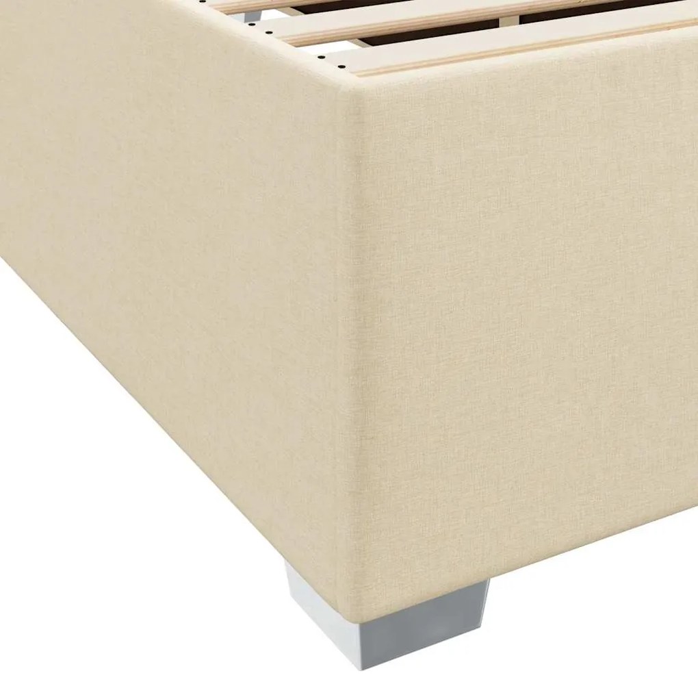 Estrutura da Cama Outros Creme 160 x 200 cm tecido