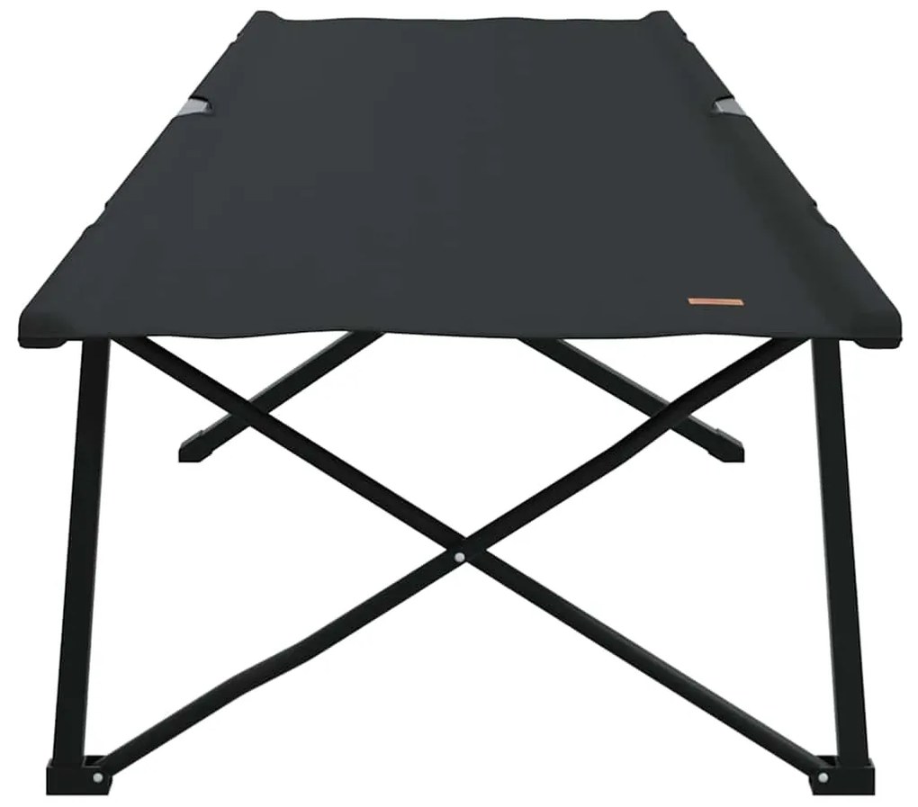 Cama dobrável com bolsa de transporte, preta, em tecido Oxford 600D
