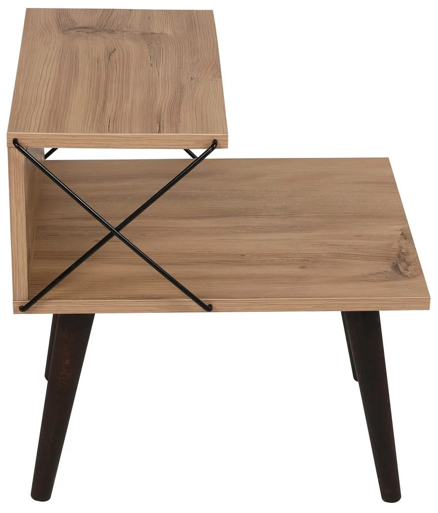 Mesa de Cabeceira Cross – Pinheiro – 50x55x40 cm