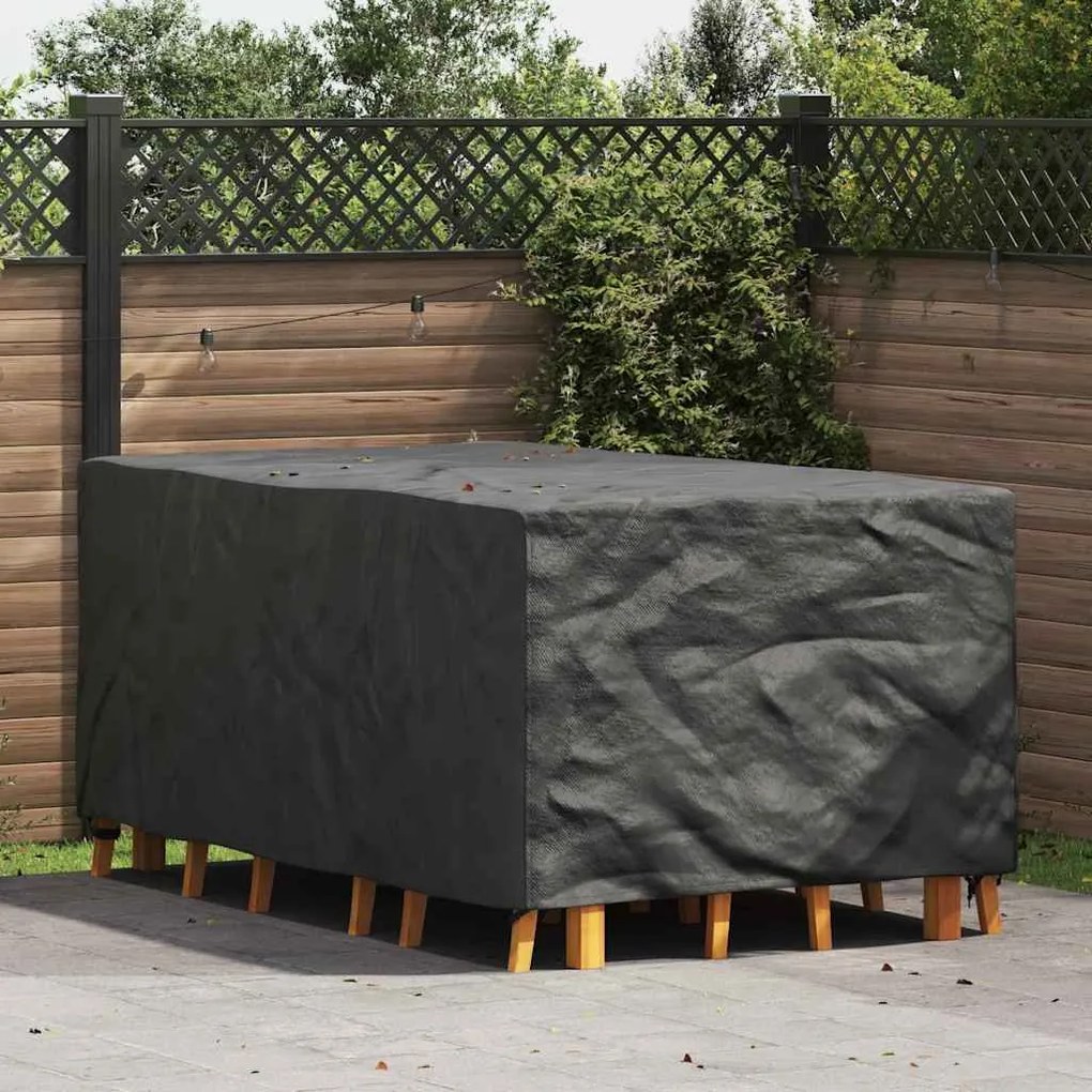 vidaXL Capa para móveis de exterior Preto 143 x 225 x 90 cm 210D