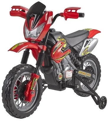 MOTO CROSS BATERIA 6V FEBER - FE11250 VERMELHA