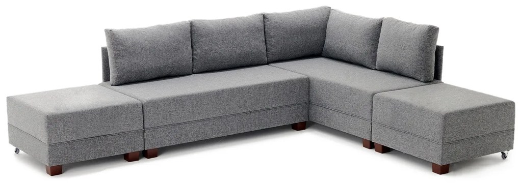 Sofá-Cama de Canto Fly – Cinza – 210x70x280 cm