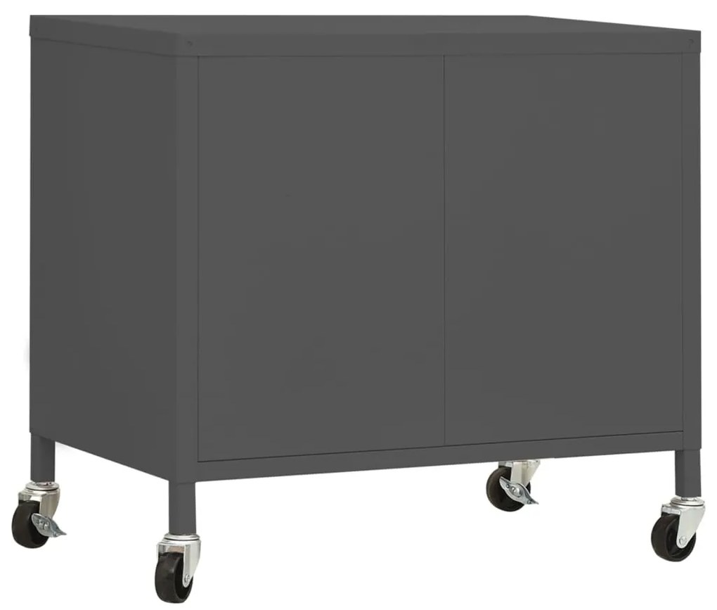 Armário de arrumação aço 60x35x56 cm antracite