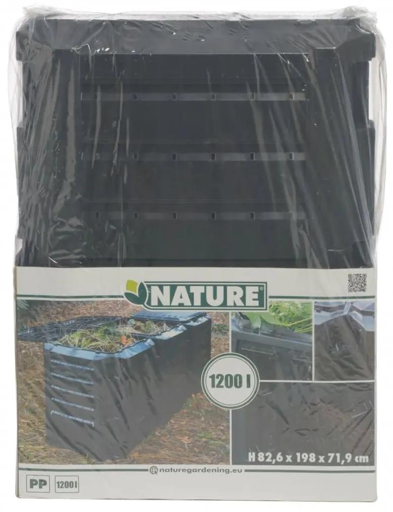 Nature Caixa de compostagem 1200 L preto 6071483