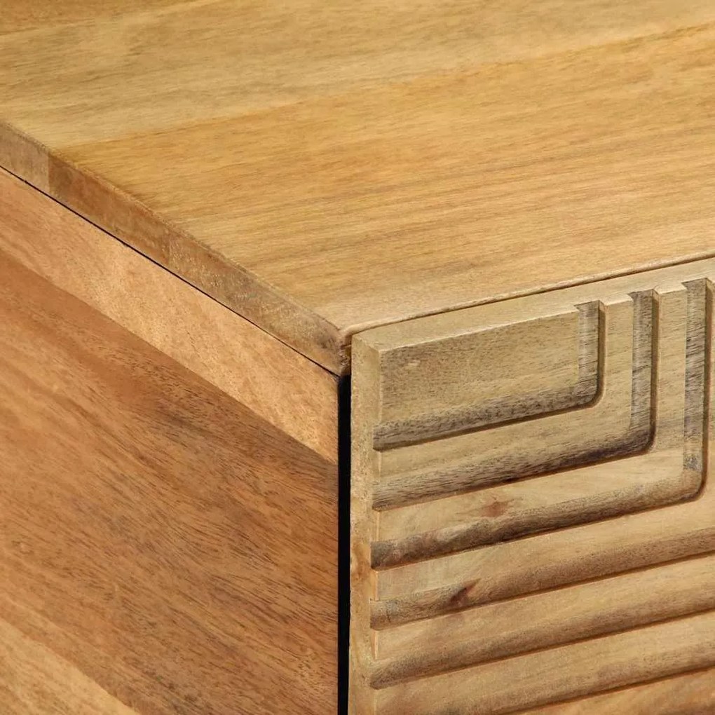 Mesa de centro castanho 80x50x40 cm madeira de mangueira maciça