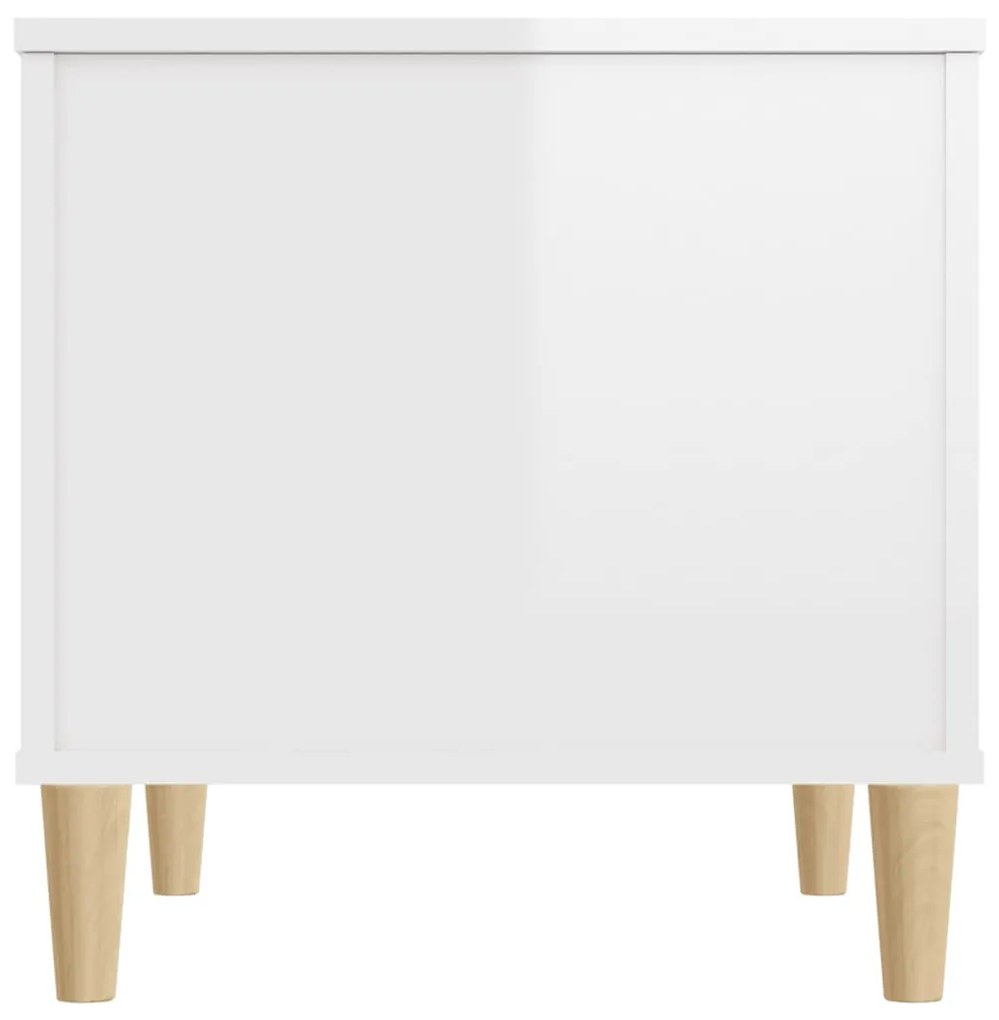 Mesa centro 60x44,5x45 cm derivados de madeira branco brilhante