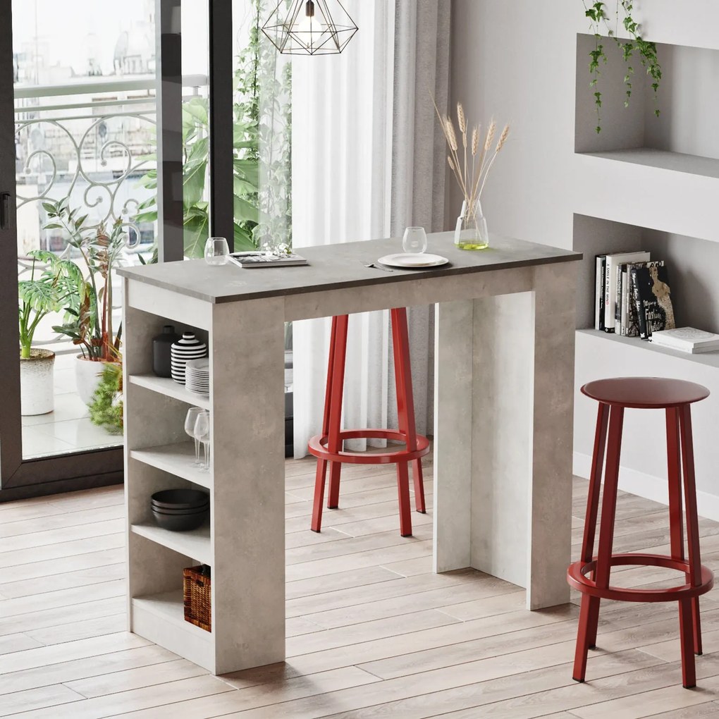 Mesa de Bar ST1 – Cinza – 120 cm x 101,8 cm x 51,6 cm