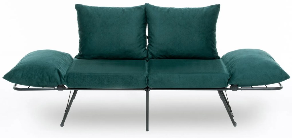 Sofá-cama 2 Lugares Viper – Verde Petróleo – 150x78x60 cm