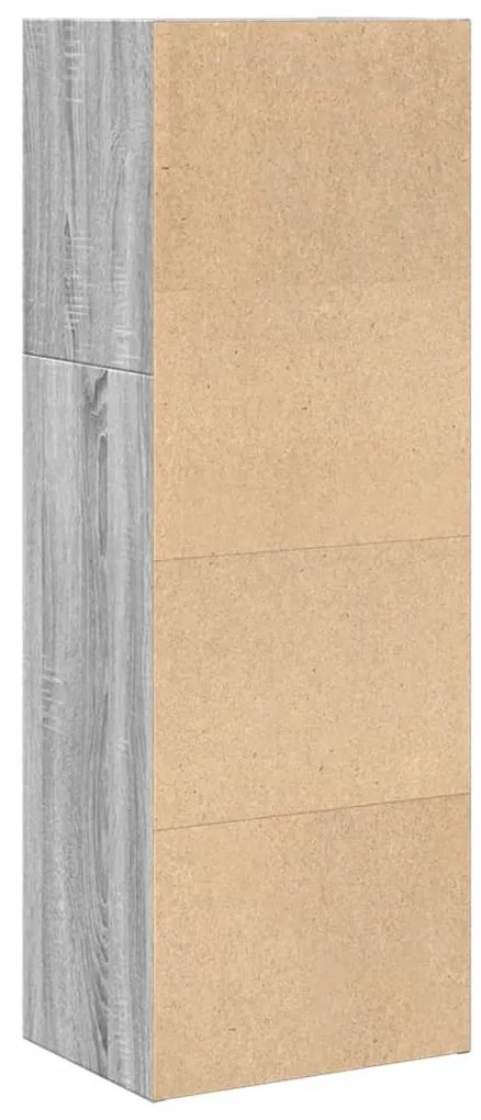 Estante 40x30x114 cm derivados de madeira cinzento sonoma