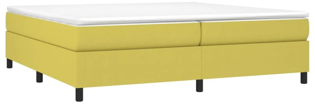 Estrutura de cama sem colchão 200x200 cm tecido verde