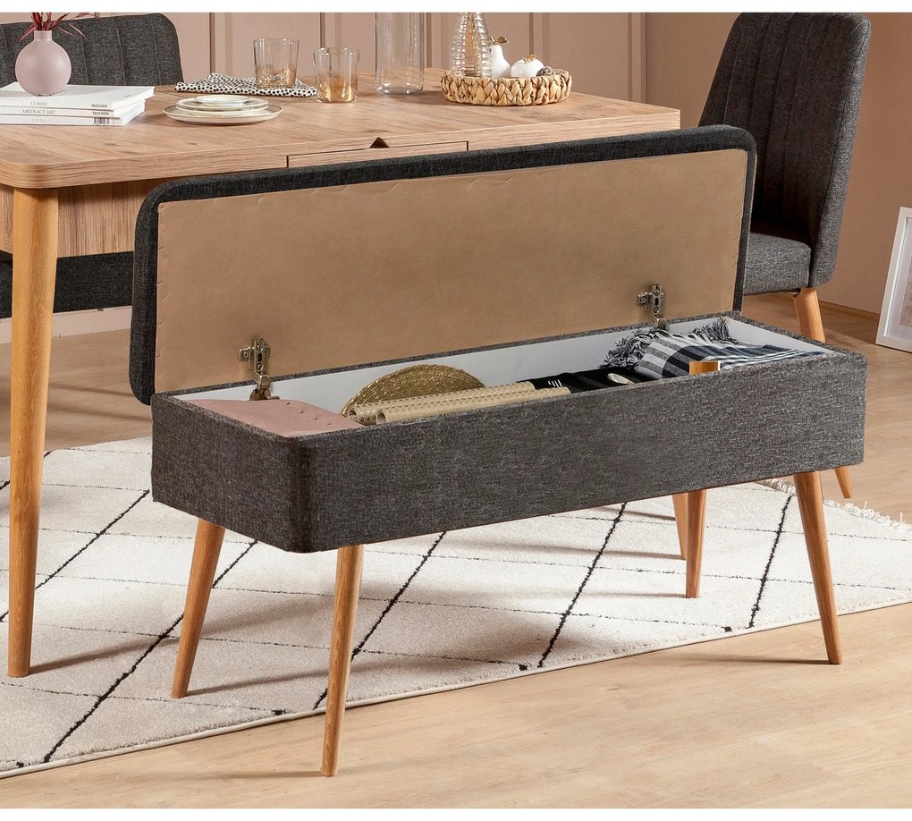 Conjunto de Mesa de Jantar Extensível e Cadeiras Vina – Pinho Atlântic