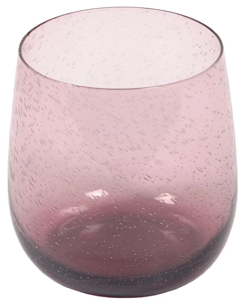 Kave Home - Copo Hanie de vidro rosa