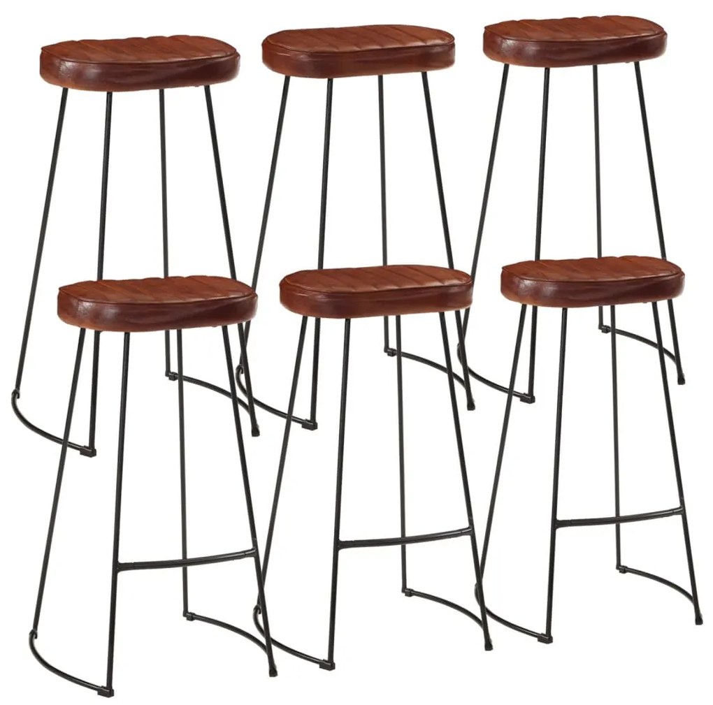 7 pcs conj. de bar madeira de mangueira áspera maciça e metal