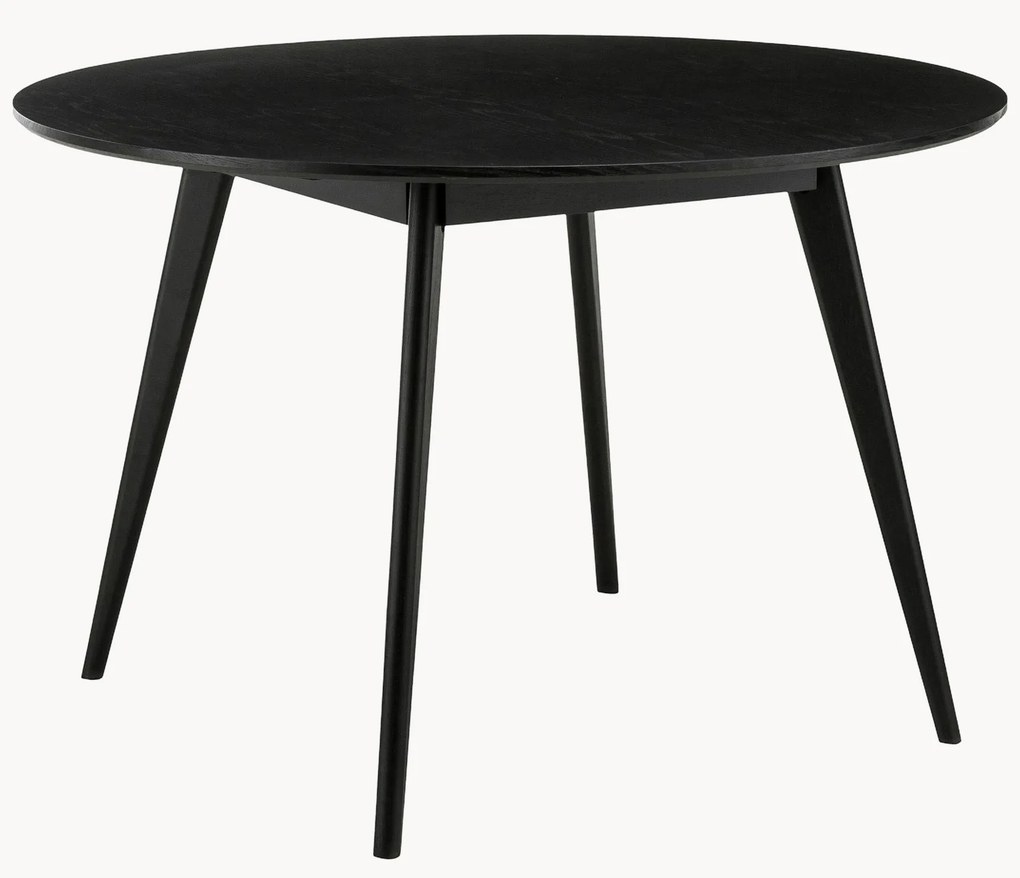 Mesa de jantar redonda em madeira de seringueira Yumi, Ø 115 cm