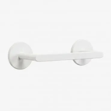 Porta-rolos Adesivo Para Casa De Banho Em Aço Inoxidável Caldrumi Branco - Sklum