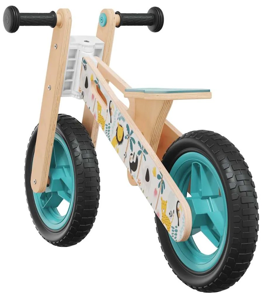 Bicicleta de equilíbrio para crianças com estampa azul