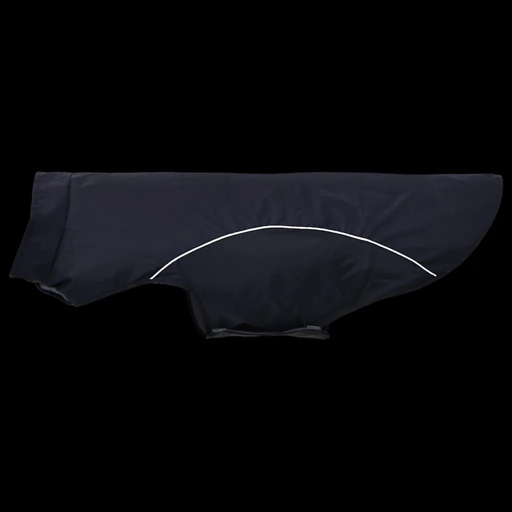 Capa de chuva para cães com tiras reflectoras azul-marinho 4XL