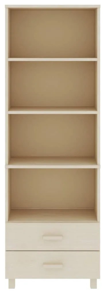 Aparador alto HAMAR 60x35x180 cm pinho maciço castanho-mel
