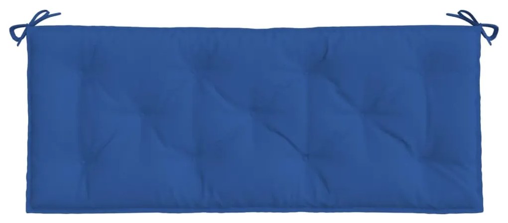 Almofadões banco jardim 2 pcs 120x50x7cm tecido oxford azul