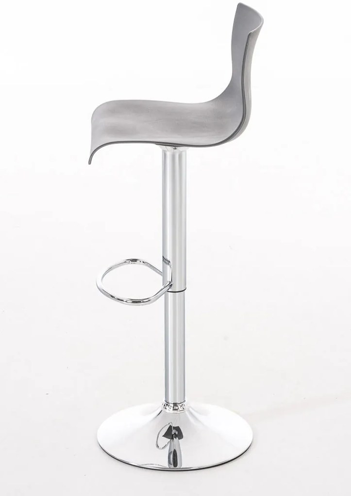 Banco de bar Hoover 39 x 84-104 x 36 cm Cinzento