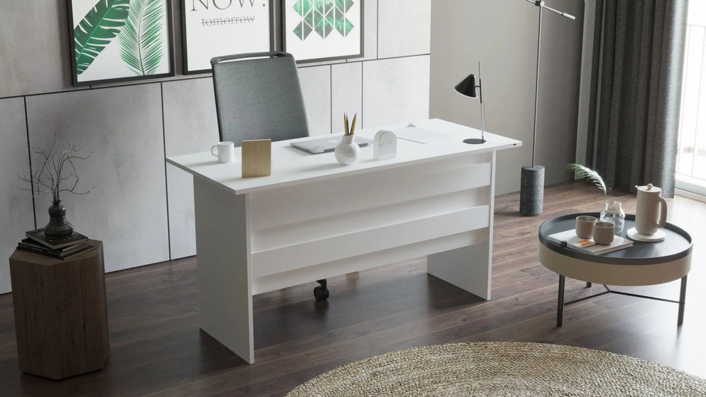 Secretária de Estudo VO1 – Branco – 140 cm x 73,8 cm x 60 cm
