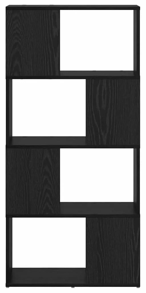 Estante Carvalho preto Madeira de engenharia 60 x 24 x 124 cm