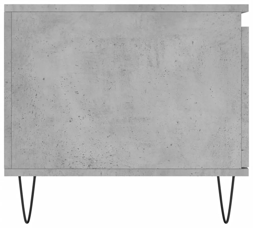 Mesa de centro 100x50x45 cm derivados madeira cinzento cimento