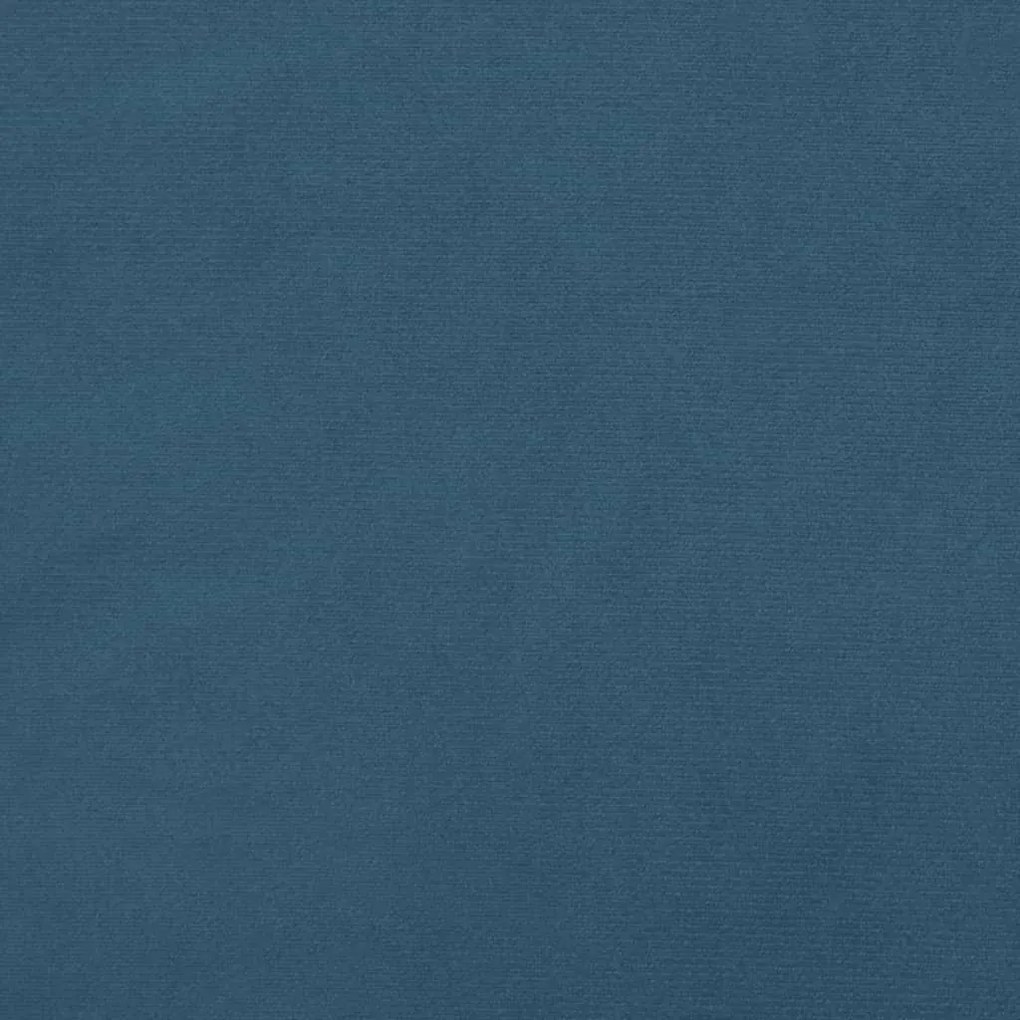 Cabeceira cama c/ abas veludo 147x16x118/128 cm azul-escuro