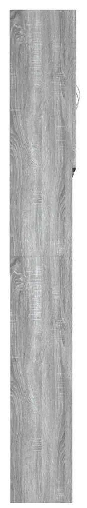 Armário máquina de lavar roupa 64x25,5x190 cm sonoma cinza