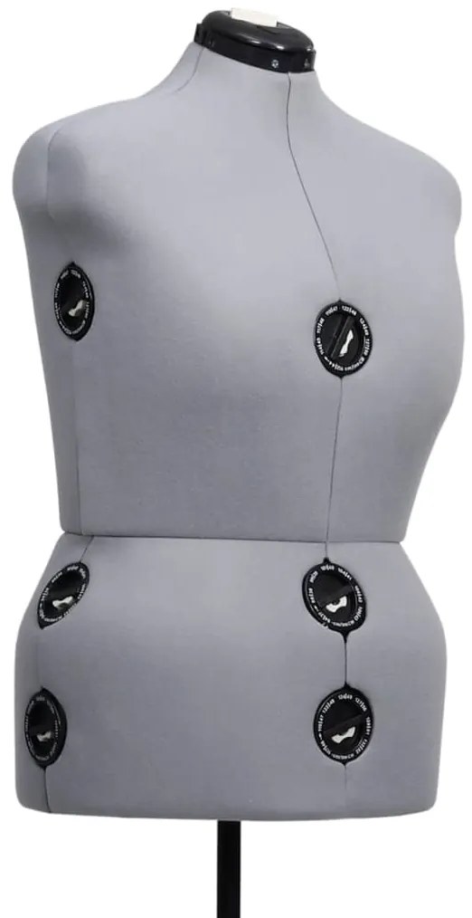 Manequim feminino ajustável tamanho L 44-50 cinzento