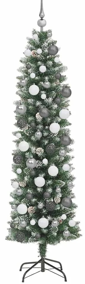 Árvore Slim de Natal Artificial Verde 180 cm PVC