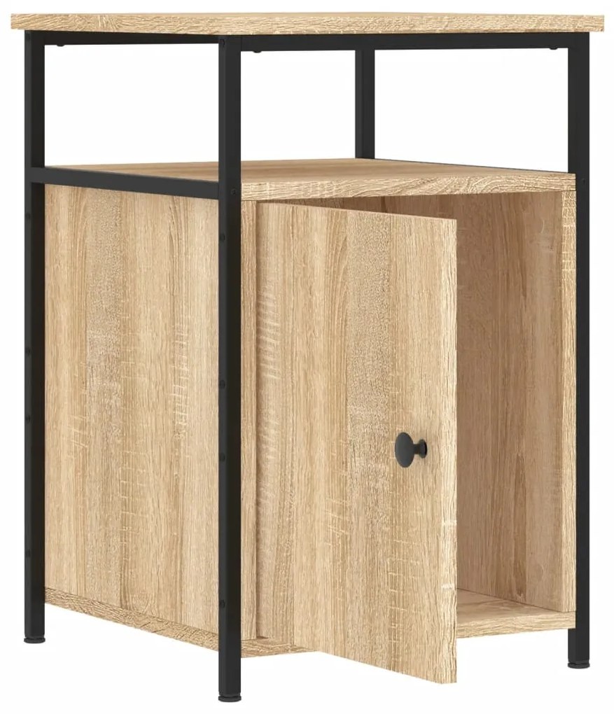 Mesa de cabeceira 40x42x60 cm derivados madeira carvalho sonoma