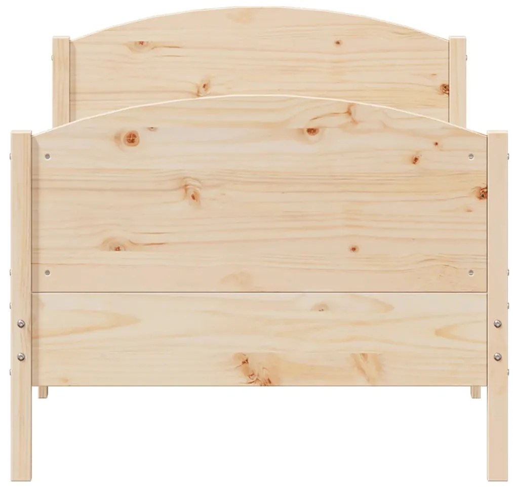 Cama sem colchão 90x190 cm madeira de pinho maciça