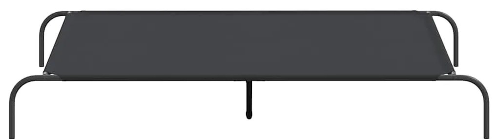 Cama para cães elevada 150x90x20cm tecido oxford e aço preto