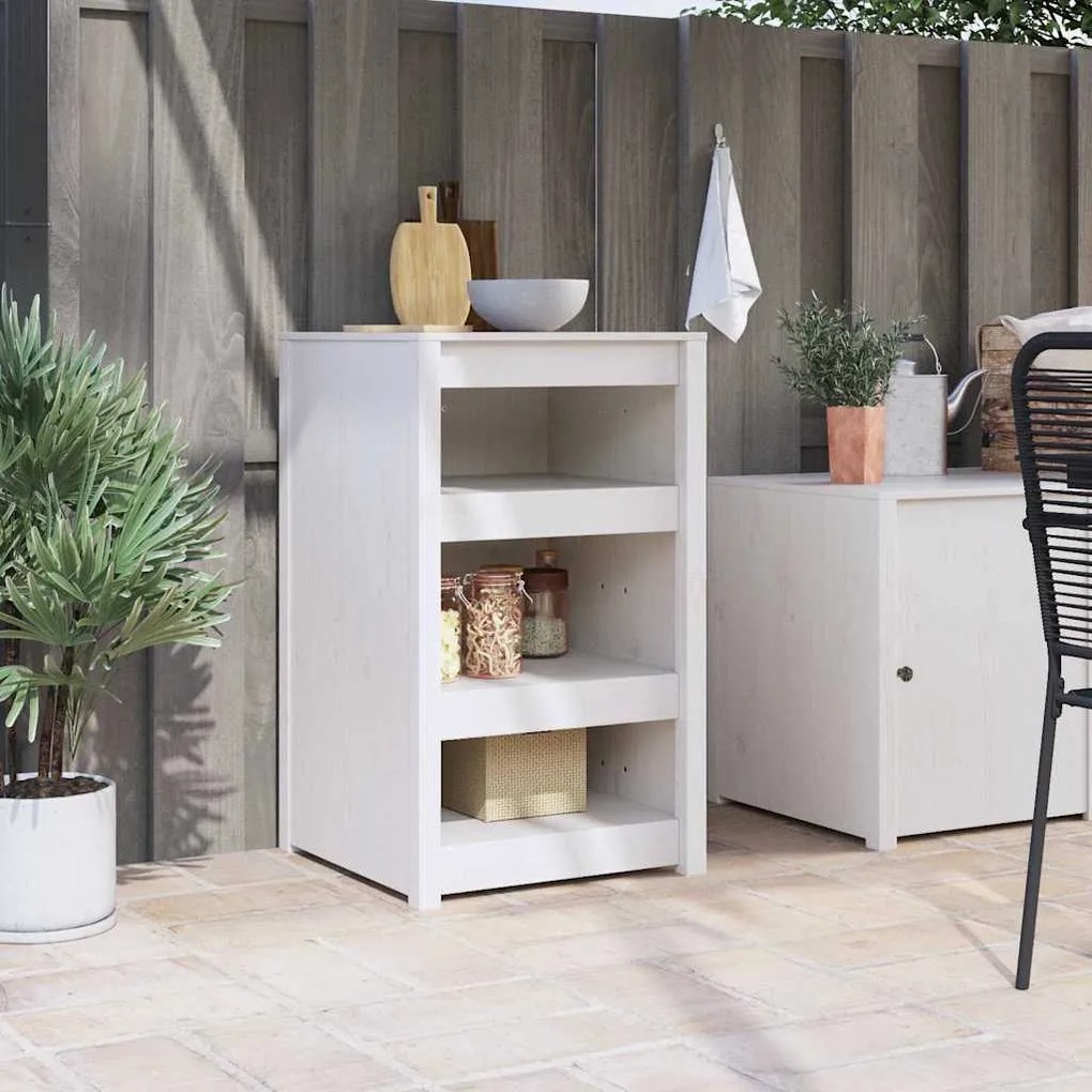 vidaXL Armário de Cozinha com prateleira Branco 55 x 55 x 92 cm