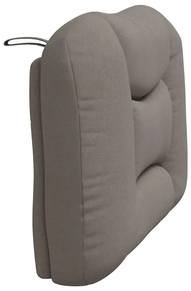 Almofadão de cabeceira 80 cm tecido cinzento-acastanhado