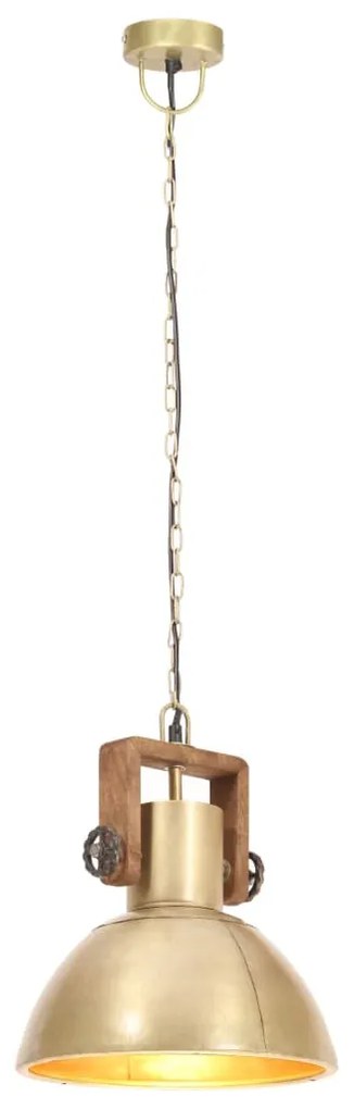 Candeeiro suspenso industrial redondo 25 W 30 cm E27 bronze