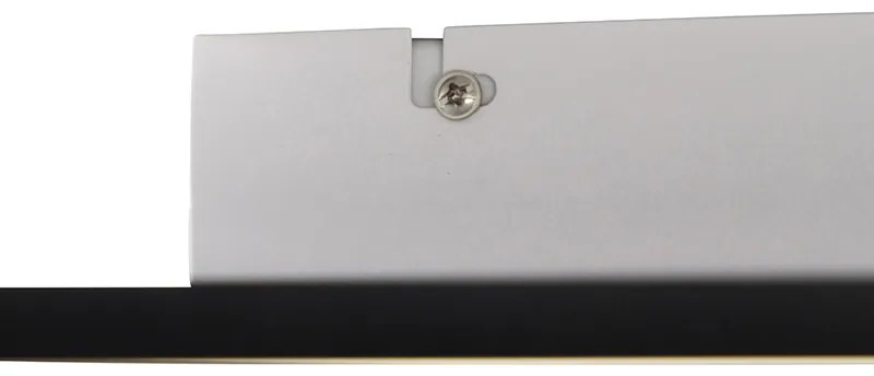 Candeeiro de teto moderno preto com LED 40 cm - Liv Moderno