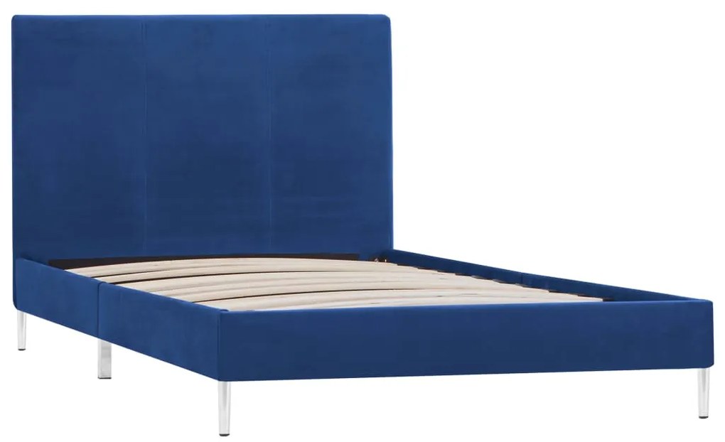 Estrutura de cama 90x200 cm tecido azul