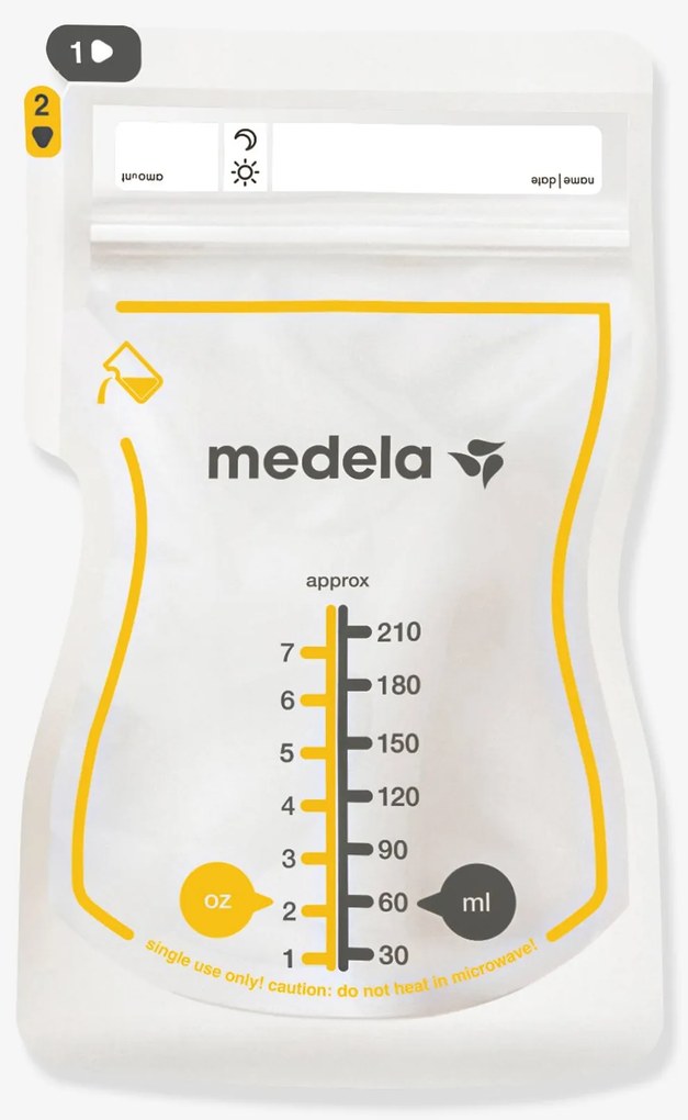 Sacos para conservação de leite materno X50 Medela transparente