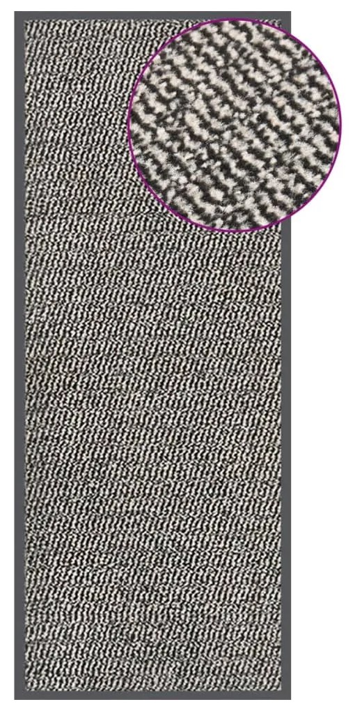 Tapete de entrada tufado 60x150 cm castanho-claro