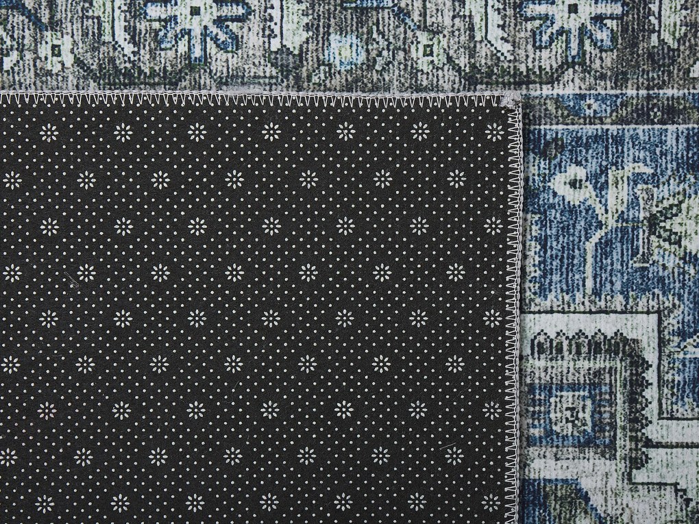 Tapete cinzento e azul 70 x 200 cm KOTTAR Beliani