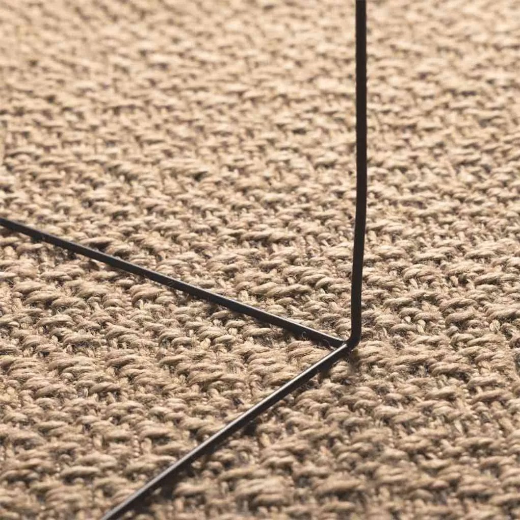 Tapete ZIZUR 80x150 cm aspeto de juta interior e exterior
