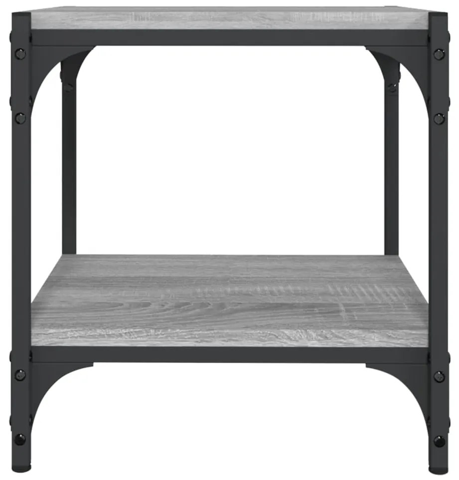 Móvel de TV 40x33x41 cm derivados madeira/aço cinzento sonoma