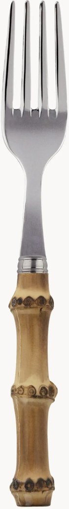 Garfo de sobremesa polido em madeira de bambu Panda